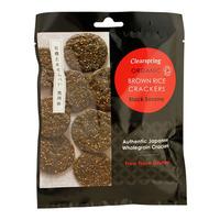 Clearspring Organic Brown Rice Crackers, black sesame Ø - 40 g