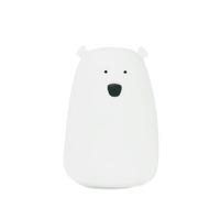 Rabbit & Friends silikone lampe 16 cm (USB) - hvid