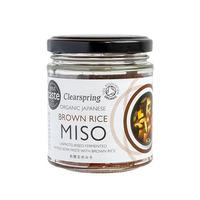 Clearspring Miso Brown Rice i glas upasteuriseret Ø - 300 gram
