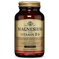 Solgar Magnesium med vitamin B6 - 250 tabl.