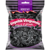 Nordthy Engelsk Vingummi - Black edition - 300 g