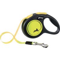 Flexi hundesnor New Neon bånd S, 5M, 15kg - gul