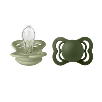 BIBS Supreme Silicone Sage/Hunter Green 2 pak - Flere størrelser