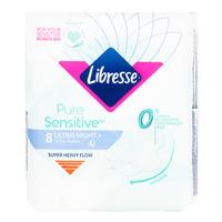 Libresse Pure Sensitive Ultra Night+Wings - 8 stk.