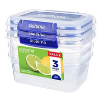 Sistema Klip It Plus 1 L - 3 pack