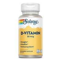 Solaray D-vitamin 30 µg - 100 kaps.