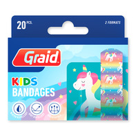 Graid Printed Plaster Kids Unicorn - 1 stk.