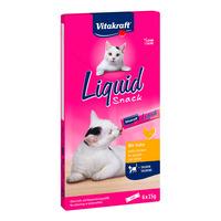 Vitakraft Cat Liquid Snack, fjerkræ og taurin - 6x15g