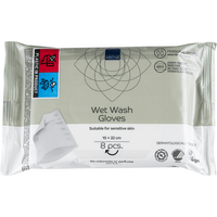 Abena vådvaskehandske 22x15 cm - 8 stk.