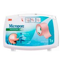 Micropore tape m. dispensor beige - 2,5 cm x 9,1 m