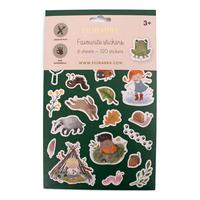 Filibabba Mine Yndlings Klistermærker Skovens Dyr - 120 stk.