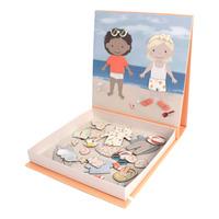 Filibabba Magnetisk Spil Påklædningsfigurer En Dag På Stranden - 1 stk