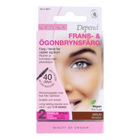 Depend Vippe- & Øjenbrynsfarve, Brun - 1 stk.