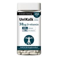 Unikalk 38µg D-vitamin - 250 tabl.