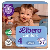 Libero Comfort 4 Åben Ble 7-12 kg - 37 stk.