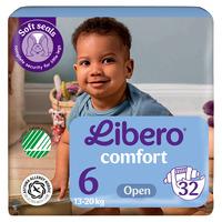 Libero Comfort 6 Åben Ble 13-20 kg - 32 stk.