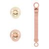 BIBS Pacifier & Clip Gift Set - Blush - 1 sæt