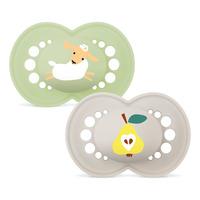 MAM Original Silikone Sut Natur/Hvid 6-16 mdr. - 2 stk.