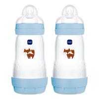 MAM Easy Start Anti-Colic Sutteflaske 260 ml, Blå - 2 stk.