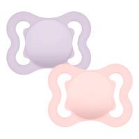 MAM Air Silikone Sut Lilla/Neutral 0-6 mdr. - 2 stk.