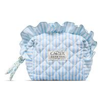 Karen Toilettaske - Blå/Hvide Striber - 1 stk.