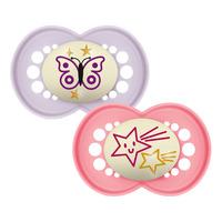 MAM Original Night Sut 6-16 mdr., Pink/Lilla - 2 stk.